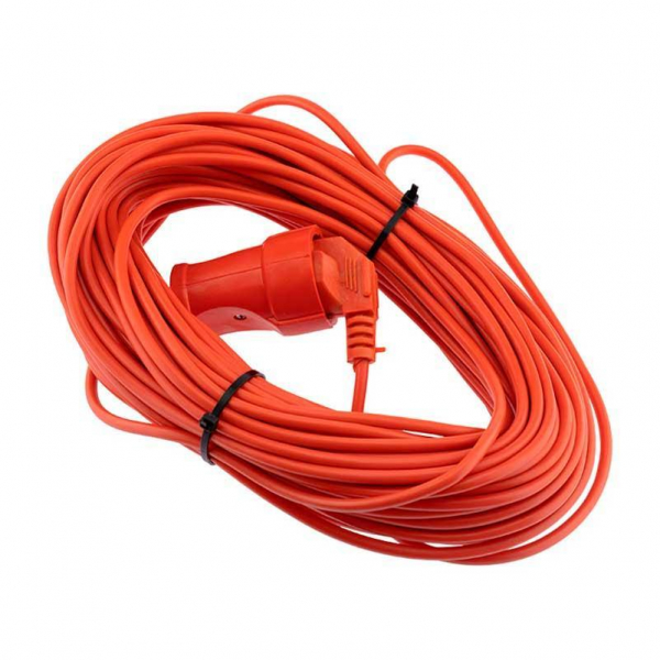Удлинитель-шнур PROconnect ПВС 2х0.75, 30 м, б/з, 6 А, 1300 Вт, IP20, оранжевый (Сделано в России) 11-7107