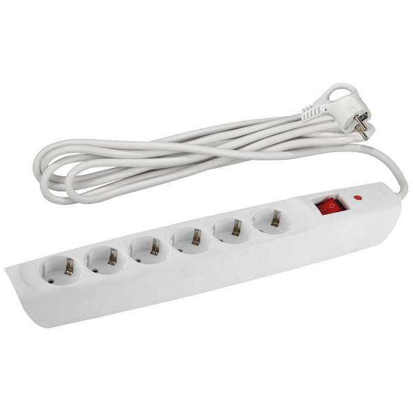 Сетевой фильтр ЭРА 6гн 4м с/з SFX-6es-4m-W Б0044025 Сетевой фильтр ЭРА 6гн 4м с/з SFX-6es-4m-W Б0044025