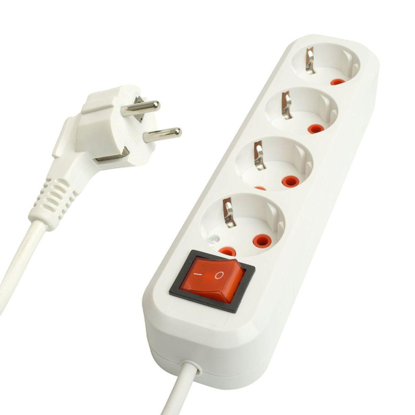 Удлинитель Stekker Home 4гн 2м с/з HM07-41-02 49358