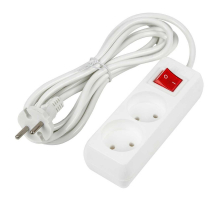 Удлинитель Uniel Ultra 2гн х 3м б/з S-CU2-3B White UL-00009992