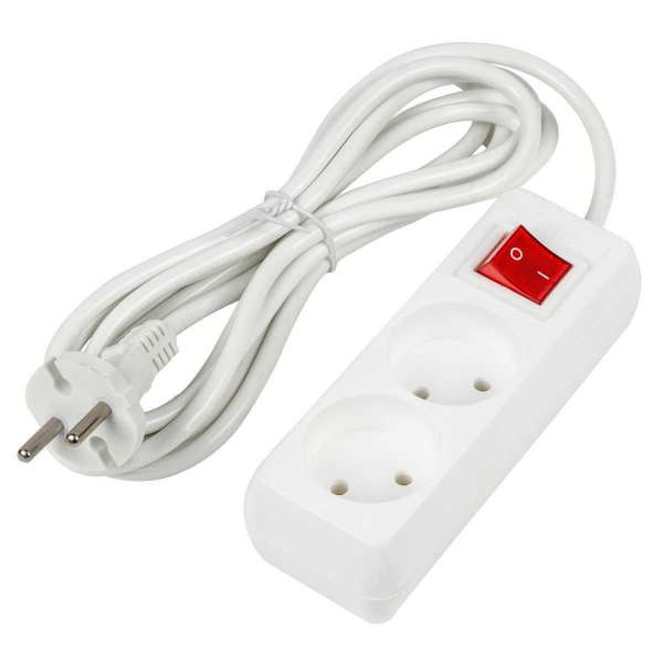 Удлинитель Uniel Ultra 2гн х 3м б/з S-CU2-3B White UL-00009992 Удлинитель Uniel Ultra 2гн х 3м б/з S-CU2-3B White UL-00009992