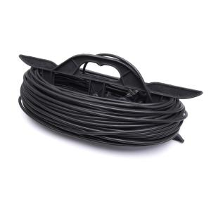 Удлинитель-шнур на рамке 1-местный c/з Stekker, HM02-01-30, 30м, 3*0,75, серия Home (УХз-10), черный 39225