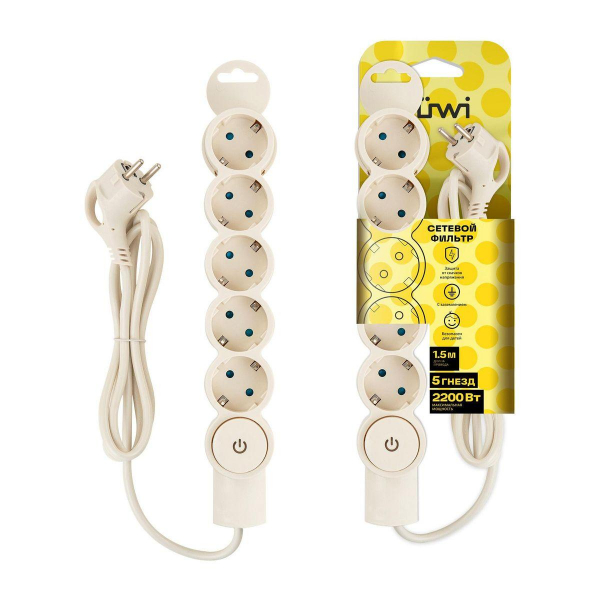 Сетевой фильтр Duwi 5гн 1,5м с/з 32570 3 Сетевой фильтр Duwi 5гн 1,5м с/з 32570 3