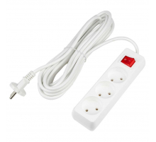 Удлинитель Uniel Ultra 3гн х 10м б/з S-CU3-7B White UL-00009997