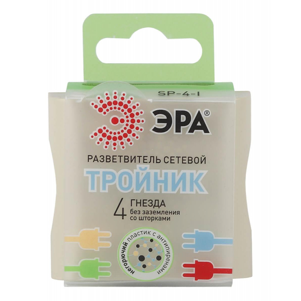 Сетевой разветвитель ЭРА SP-4-I Б0008206 Сетевой разветвитель ЭРА SP-4-I Б0008206