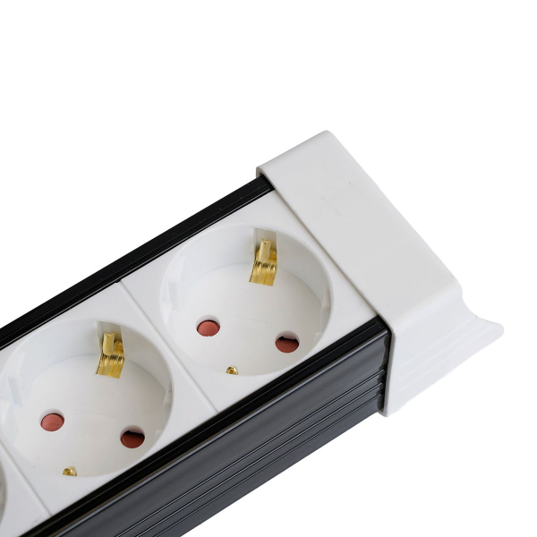 Сетевой фильтр 6-местный с/з Stekker 3x1мм2, 3 м, 250В, 16А Techno, HM22-61-03, белый 50151