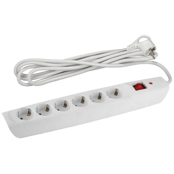 Сетевой фильтр ЭРА 6гн 2м с/з SFX-6es-2m-W Б0044023 Сетевой фильтр ЭРА 6гн 2м с/з SFX-6es-2m-W Б0044023