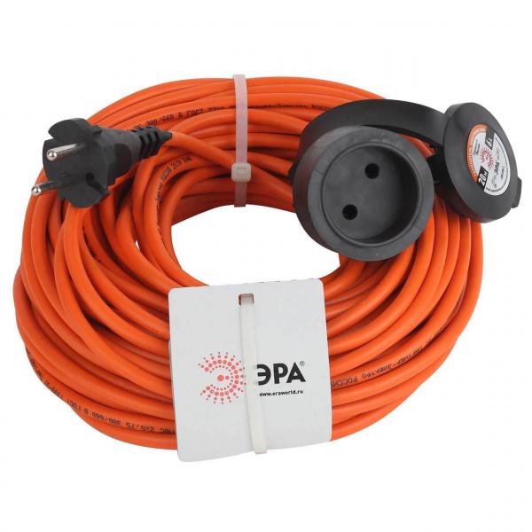 Удлинитель силовой ЭРА UPx-1-2x0.75-20m-IP44 Б0043037 Удлинитель силовой ЭРА UPx-1-2x0.75-20m-IP44 Б0043037