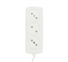 Удлинитель PROconnect STANDARD 3 гнезда, 5 м, 2х0.75 мм², б/з, белый 11-7214