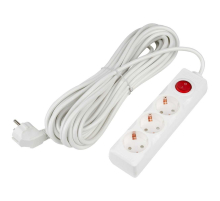 Удлинитель Uniel Ultra 3гн х 10м с/з S-GCU3-10B White UL-00010014