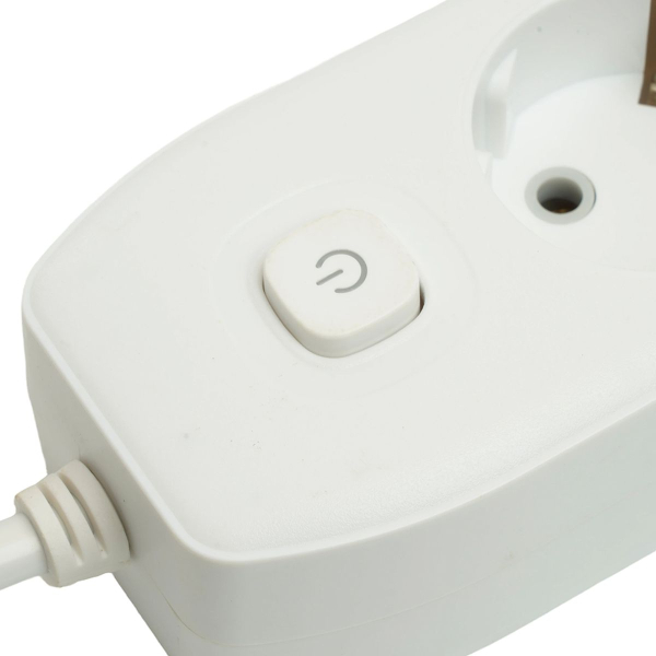 Удлинитель 4-местный c/з 3x1 мм2, 1,8 м, 250В, 10А, 2USB+1Type-C 2,4А Home plus, белый Stekker HM08-43-02 49971