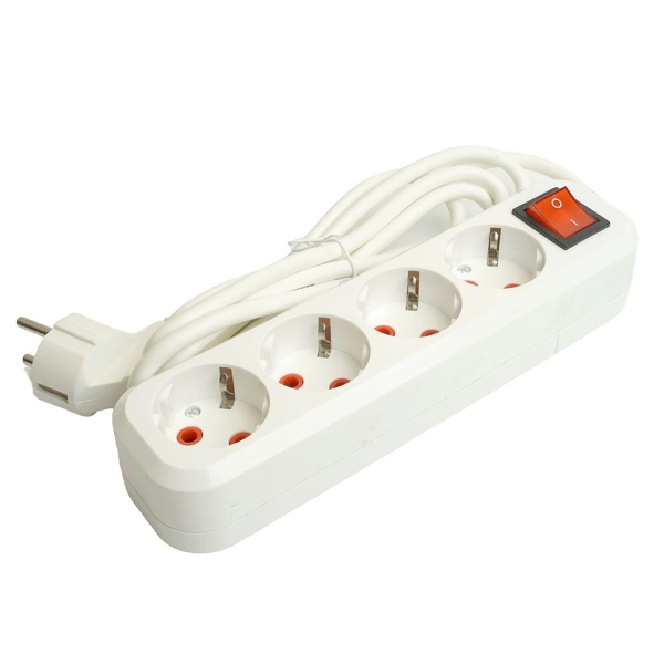 Удлинитель Stekker Home 4гн 2м с/з HM07-41-02 49358