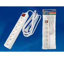 Удлинитель Uniel 6гн х 3м с/з Standard S-GCD6-3B 02939