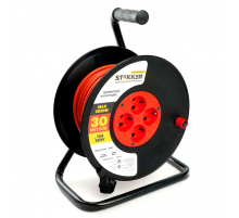 Удлинитель на катушке Stekker STD03-20-30 Standart 4-местный с/з ПВС 3*1,5, оранжевый, 16А, IP20,30м (29405) 50184