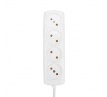 Удлинитель PROconnect OPTIMA 4 гнезда, 5 м, 2х0.75 мм², б/з, белый 11-7222