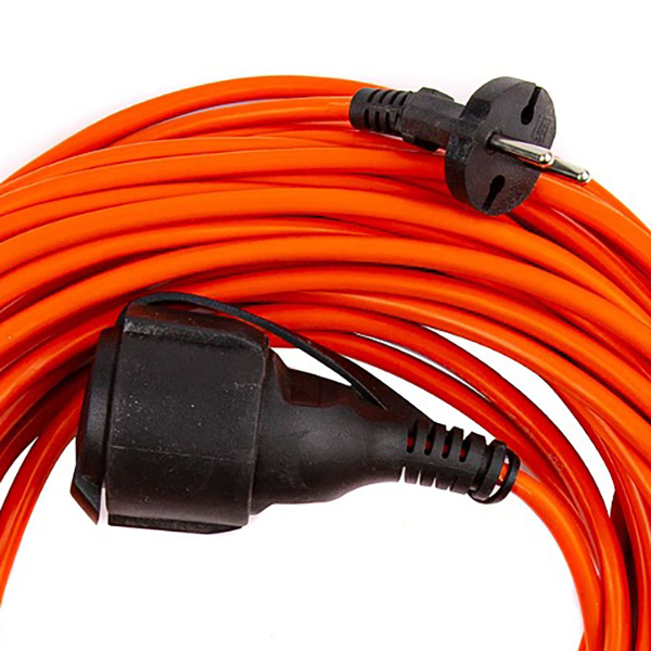 Удлинитель-шнур 1-местный ПВС б/з 2*1,5мм2, IP54, 20м, 16А Standart STD08-21-20 50340