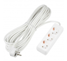 Удлинитель Uniel Ultra 3гн х 10м с/з S-GCU3-10 White UL-00010004