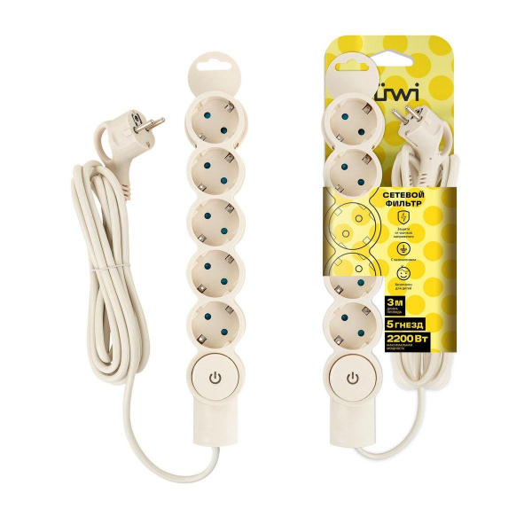 Сетевой фильтр Duwi 5гн 3м с/з 32572 7 Сетевой фильтр Duwi 5гн 3м с/з 32572 7