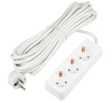 Удлинитель Uniel Ultra 3гн х 7м с/з S-GCU3-7 White UL-00010003