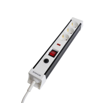 Сетевой фильтр 3-местный с/з Stekker 3x1мм2, 5 м, 250В, 16А Techno, HM22-31-05, белый 50146