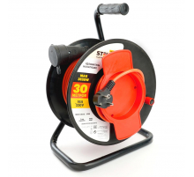 Удлинитель на пластиковой катушке STD04-10-30 (UG) 1-местный с/з 3*1,5, 30м, 250В, 16А, IP44, Standart (29409) 50175