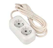 Удлинитель 'Эксперт' 2 гнезда 3 метра 16А/3,5кВт с заземлением ПВС 3х1 EKF PROxima UBA16-310-2-03