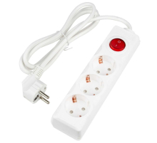 Удлинитель Uniel Ultra 3гн х 1,5м с/з S-GCU3-1,5B White UL-00010013