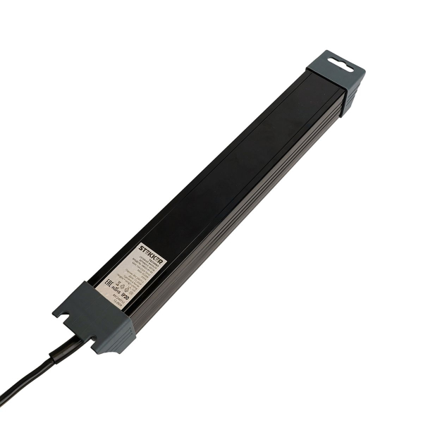 Сетевой фильтр 4-местный с/з Stekker 3x1мм2, 1,8 м, 250В, 16А Techno, HM22-41-02, черный 50156