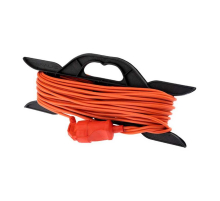 Удлинитель-шнур на рамке PROconnect ПВС 2х0.75, 20 м, б/з, 6 А, 1300 Вт, IP20, оранжевый (Сделано в России) 11-7112