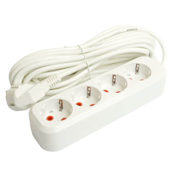 Удлинитель Stekker Home 4гн 7м с/з HM06-40-07 49389