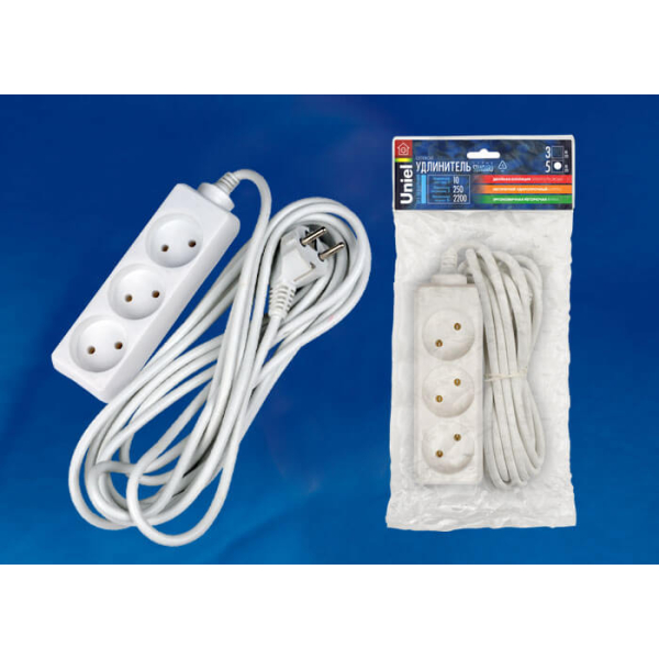 Удлинитель Uniel 3гн х 5м б/з Standard S-CD3-5 02860