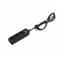 Удлинитель Mono Electric Orion 3гн 3м с/з черный 150-021001-313
