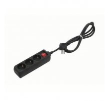 Удлинитель Mono Electric Orion 3гн 3м с/з черный 150-021001-313