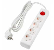Удлинитель Uniel Ultra 4гн х 3м с/з S-GCU4-3B White UL-00010022
