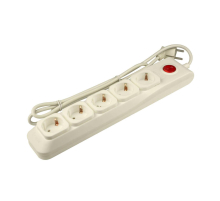 Сетевой фильтр Uniel 5гн х 3м с/з Lux S-GSL5-3 Ivory UL-00001754