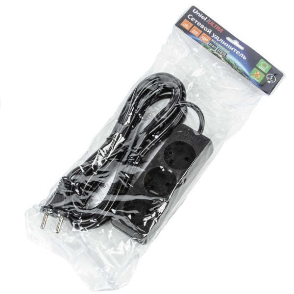 Удлинитель Uniel Ultra 3гн х 5м б/з S-CU3-5 Black UL-00009985 Удлинитель Uniel Ultra 3гн х 5м б/з S-CU3-5 Black UL-00009985