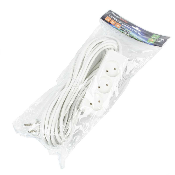 Удлинитель Uniel Ultra 3гн х 10м б/з S-CU3-10 White UL-00009980 Удлинитель Uniel Ultra 3гн х 10м б/з S-CU3-10 White UL-00009980