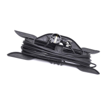 Удлинитель-шнур на рамке 1-местный c/з Stekker, HM02-01-10, 10м, 3*0,75, серия Home (УХз-10), черный 39223