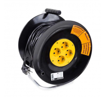 Удлинитель силовой на катушке 4 гнезда с/з 30 м 3х1 мм² STANDART PROCONNECT 11-7605