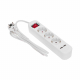 Удлинитель STANDARD 3 гнезда, 1,5м, 3х1,0мм², с/з, с выключателем, 2 USB, белый REXANT 13-4015
