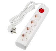 Удлинитель Uniel Ultra 4гн х 1,5м с/з S-GCU4-1,5B White UL-00010021