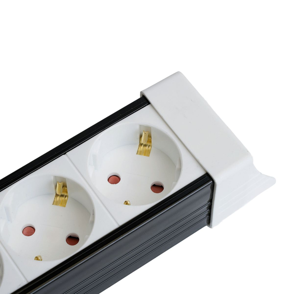 Сетевой фильтр 6-местный с/з Stekker 3x1мм2, 1,8 м, 250В, 16А Techno, HM22-61-02, белый 50150