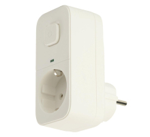 Сетевой фильтр 1-местный с/з Stekker 250В, 16А, с выключателем Nova, HM81-11-2, белый 50143