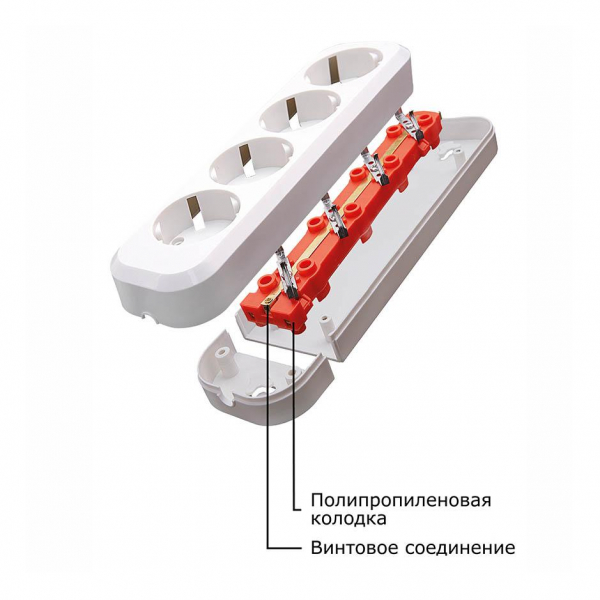 Колодка Feron Stekker 2гн с/з PST1621020 39010 Колодка Feron Stekker 2гн с/з PST1621020 39010