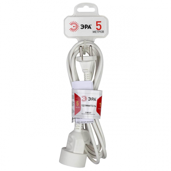 Удлинитель ЭРА UX-1е-5m Б0039818 Удлинитель ЭРА UX-1е-5m Б0039818