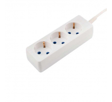 Удлинитель PROconnect 3 гнезда, 5 м, 3х0.75 мм², с/з, белый 11-7212