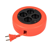 Удлинитель-рулетка 4*10 м без заземления ПВС 2*0,75 10А/2,3кВт PROxima EKF UBR-6-257-4-10