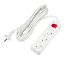 Удлинитель Uniel Ultra 3гн х 10м б/з S-CU3-7B White UL-00009997