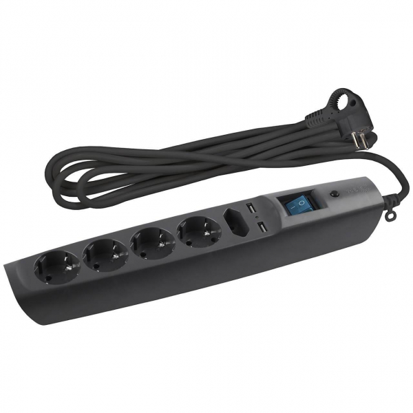 Сетевой фильтр ЭРА SFU-5es-2m-B C0043326 Сетевой фильтр ЭРА SFU-5es-2m-B C0043326