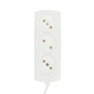 Удлинитель PROconnect STANDARD 3 гнезда, 3 м, 2х0.75 мм² , б/з, белый 11-7211